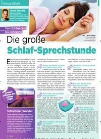 Titelbild der Ausgabe 12/2020 von Gesundheit: Die große Schlaf-Spre chstunde. Zeitschriften als Abo oder epaper bei United Kiosk online kaufen.