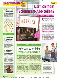 Titelbild der Ausgabe 22/2019 von Spotify, Deezer & Co: Darf ich mein Streaming-Abo teilen?. Zeitschriften als Abo oder epaper bei United Kiosk online kaufen.