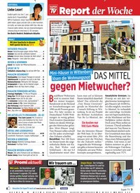 Titelbild der Ausgabe 23/2019 von Mini-Häuser in Wittenberg lösen die Wohnungsnot: DAS MITTEL gegen Mietwucher?. Zeitschriften als Abo oder epaper bei United Kiosk online kaufen.