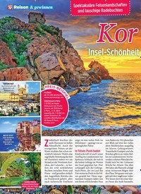 Titelbild der Ausgabe 26/2019 von Kor sika: Insel-Schönheit für Naturliebhaber. Zeitschriften als Abo oder epaper bei United Kiosk online kaufen.