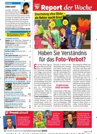 Titelbild der Ausgabe 36/2019 von Report der Woche: Einschulung ohne Bilder – ein Rektor macht Ernst: Haben Sie Verständnis für das Foto-Verbot?. Zeitschriften als Abo oder epaper bei United Kiosk online kaufen.