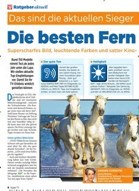 Titelbild der Ausgabe 39/2019 von Das sind die aktuellen Sieger von Stiftung Warentest: Die besten Fern seher 2019. Zeitschriften als Abo oder epaper bei United Kiosk online kaufen.