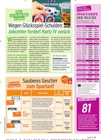 Titelbild der Ausgabe 44/2019 von Mann soll 35.000 Euro erstatten: Wegen Glücksspiel-Schulden: Jobcenter fordert Hartz IV zurück. Zeitschriften als Abo oder epaper bei United Kiosk online kaufen.