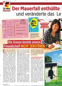 Titelbild der Ausgabe 45/2019 von Der Mauerfall enthüllte die ganze Wahrheit – und veränderte das Le ben dieser Menschen. Zeitschriften als Abo oder epaper bei United Kiosk online kaufen.