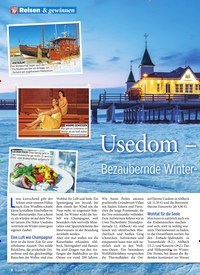 Titelbild der Ausgabe 3/2020 von Usedom – Bezaubernde Winter-Oase in der Ostsee. Zeitschriften als Abo oder epaper bei United Kiosk online kaufen.