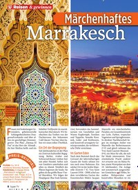 Titelbild der Ausgabe 13/2020 von Reisen & gewinnen: Märchenhaftes Marrakesch. Zeitschriften als Abo oder epaper bei United Kiosk online kaufen.