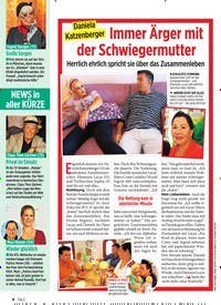 Titelbild der Ausgabe 14/2019 von Daniela Katzenberger: Immer Ärger mit der Schwiegermutter. Zeitschriften als Abo oder epaper bei United Kiosk online kaufen.