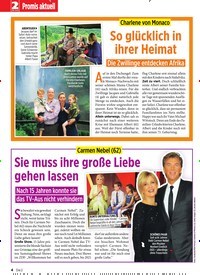 Titelbild der Ausgabe 16/2019 von Promis aktuell: Charlene von Monaco: So glücklich in ihrer Heimat. Zeitschriften als Abo oder epaper bei United Kiosk online kaufen.