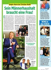 Titelbild der Ausgabe 49/2019 von Single-Alarm bei Christian Wulff: Sein Männerhaushalt braucht eine Frau!. Zeitschriften als Abo oder epaper bei United Kiosk online kaufen.