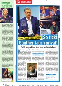 Titelbild der Ausgabe 51/2019 von Essen, Sport, kleine Sünden: So tickt Günther Jauch privat!. Zeitschriften als Abo oder epaper bei United Kiosk online kaufen.