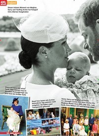 Titelbild der Ausgabe 8/2019 von England: Harry und Meghan: Die 5 kleinen Geheimnisse von Archies Taufe. Zeitschriften als Abo oder epaper bei United Kiosk online kaufen.