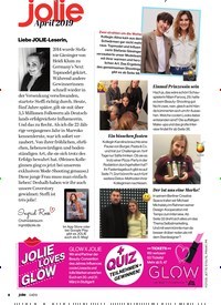 Titelbild der Ausgabe 4/2019 von Jolie: April 2019. Zeitschriften als Abo oder epaper bei United Kiosk online kaufen.
