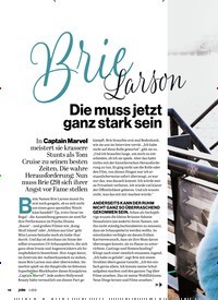 Titelbild der Ausgabe 4/2019 von Brie Larson: Die muss jetzt ganz stark sein. Zeitschriften als Abo oder epaper bei United Kiosk online kaufen.