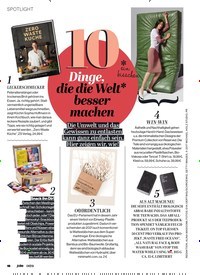 Titelbild der Ausgabe 6/2019 von 10 Dinge, die die Welt* besser machen ein bisschen. Zeitschriften als Abo oder epaper bei United Kiosk online kaufen.