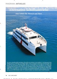 Titelbild der Ausgabe 1/2022 von Alternative Schiffsantriebe zum Schutz für Mensch und Meer. Zeitschriften als Abo oder epaper bei United Kiosk online kaufen.