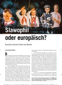 Titelbild der Ausgabe 3/2020 von Slawophil oder europäisch?. Zeitschriften als Abo oder epaper bei United Kiosk online kaufen.