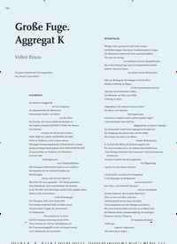 Titelbild der Ausgabe 6/2020 von Große Fuge. Aggregat K. Zeitschriften als Abo oder epaper bei United Kiosk online kaufen.