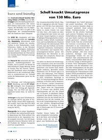 Titelbild der Ausgabe 8/2022 von Schell knackt Umsatzgrenze von 130 Mio. Euro. Zeitschriften als Abo oder epaper bei United Kiosk online kaufen.