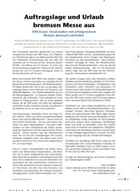 Titelbild der Ausgabe 16/2022 von Auftragslage und Urlaub bremsen Messe aus. Zeitschriften als Abo oder epaper bei United Kiosk online kaufen.