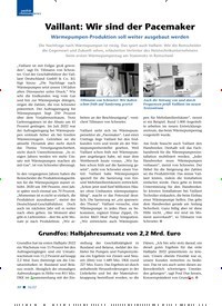 Titelbild der Ausgabe 16/2022 von Vaillant: Wir sind der Pacemaker. Zeitschriften als Abo oder epaper bei United Kiosk online kaufen.