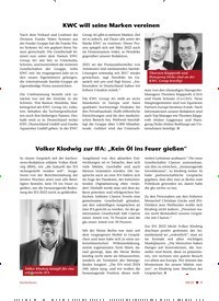 Titelbild der Ausgabe 8/2022 von Volker Klodwig zur IFA: „Kein Öl ins Feuer gießen“. Zeitschriften als Abo oder epaper bei United Kiosk online kaufen.