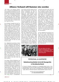 Titelbild der Ausgabe 8/2022 von Alliance Verband will Nummer eins werden. Zeitschriften als Abo oder epaper bei United Kiosk online kaufen.