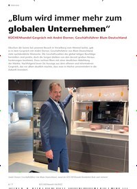 Titelbild der Ausgabe 4/2022 von „Blum wird immer mehr zum globalen Unternehmen“. Zeitschriften als Abo oder epaper bei United Kiosk online kaufen.