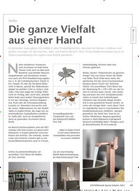 Titelbild der Ausgabe 1/2022 von Sedia: Die ganze Vielfalt aus einer Hand. Zeitschriften als Abo oder epaper bei United Kiosk online kaufen.