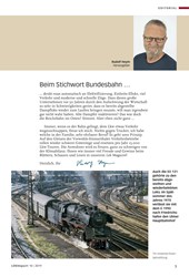 Titelbild der Ausgabe 10/2019 von Beim Stichwort Bundesbahn …. Zeitschriften als Abo oder epaper bei United Kiosk online kaufen.