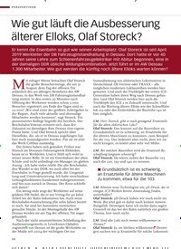 Titelbild der Ausgabe 1/2020 von NACHGEFRAGT BEI OLAF STORECK: Wie gut läuft die Ausbesserung älterer Elloks, Olaf Storeck?. Zeitschriften als Abo oder epaper bei United Kiosk online kaufen.