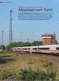 Titelbild der Ausgabe 1/2021 von ABSCHIED IN KRANICHSTEIN: STELLWERK DARMSTADT-KRANICHSTEIN: Abschied vom Turm. Zeitschriften als Abo oder epaper bei United Kiosk online kaufen.