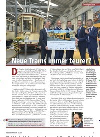 Titelbild der Ausgabe 10/2019 von Einsteigen, bitte…: Neue Trams immer teurer?. Zeitschriften als Abo oder epaper bei United Kiosk online kaufen.