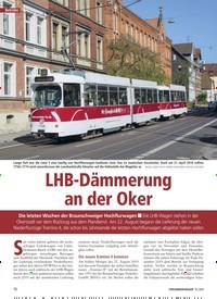 Titelbild der Ausgabe 10/2019 von LHB-Dämmerung an der Oker. Zeitschriften als Abo oder epaper bei United Kiosk online kaufen.