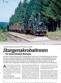 Titelbild der Ausgabe 11/2022 von Stangenakrobatinnen für steile (Modell-)Rampen. Zeitschriften als Abo oder epaper bei United Kiosk online kaufen.