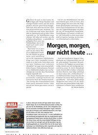 Titelbild der Ausgabe 12/2022 von Morgen, morgen, nur nicht heute …. Zeitschriften als Abo oder epaper bei United Kiosk online kaufen.
