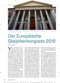 Titelbild der Ausgabe 3/2019 von Der Europäische Skeptikerkongress 2019. Zeitschriften als Abo oder epaper bei United Kiosk online kaufen.