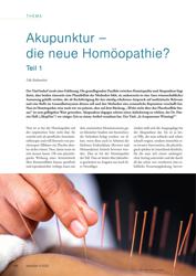 Titelbild der Ausgabe 4/2022 von Akupunktur – die neue Homöopathie?. Zeitschriften als Abo oder epaper bei United Kiosk online kaufen.