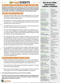 Titelbild der Ausgabe 3/2020 von EVENTS. Zeitschriften als Abo oder epaper bei United Kiosk online kaufen.