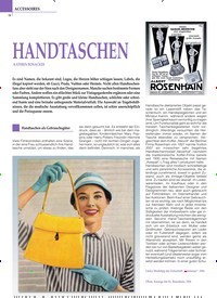 Titelbild der Ausgabe 2/2020 von HANDTASCHEN. Zeitschriften als Abo oder epaper bei United Kiosk online kaufen.
