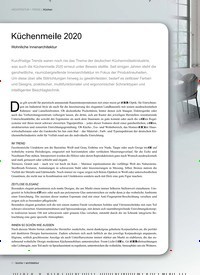 Titelbild der Ausgabe 5/2020 von ARCHITEKTUR + TREND | Küchen: Küchenmeile 2020: Wohnliche Innenarchitektur. Zeitschriften als Abo oder epaper bei United Kiosk online kaufen.