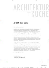 Titelbild der Ausgabe 1/2021 von ARCHITEKTUR + KÜCHE: MY HOME IS MY CASTLE. Zeitschriften als Abo oder epaper bei United Kiosk online kaufen.
