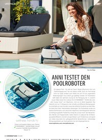 Titelbild der Ausgabe 8/2020 von MAGAZIN: ANNI TESTET DEN POOLROBOTER. Zeitschriften als Abo oder epaper bei United Kiosk online kaufen.