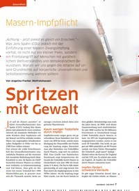 Titelbild der Ausgabe 220/2019 von Masern-Impfpflicht: Spritzen mit Gewalt. Zeitschriften als Abo oder epaper bei United Kiosk online kaufen.