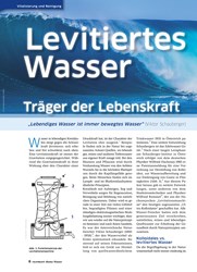 Titelbild der Ausgabe 39/2019 von Levitiertes Wasser: Träger der Lebenskraft. Zeitschriften als Abo oder epaper bei United Kiosk online kaufen.