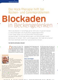 Titelbild der Ausgabe 41/2020 von Blockaden in Beckengelenken. Zeitschriften als Abo oder epaper bei United Kiosk online kaufen.