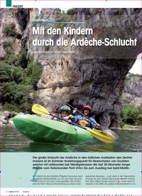 Titelbild der Ausgabe 8/2019 von Frankreich: Mit den Kindern durch die Ardèche-Schlucht. Zeitschriften als Abo oder epaper bei United Kiosk online kaufen.