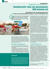 Titelbild der Ausgabe 8/2020 von Umweltschutz: Gewässerretter rufen zum gemeinsamen Müll sammeln auf. Zeitschriften als Abo oder epaper bei United Kiosk online kaufen.