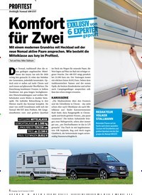 Titelbild der Ausgabe 11/2019 von PROFITEST: Dethleffs Nomad 490 EST: EXKLUSIV von 6 EXPERTEN geprüft: Komfort für Zwei. Zeitschriften als Abo oder epaper bei United Kiosk online kaufen.