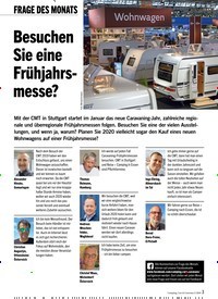 Titelbild der Ausgabe 2/2020 von FRAGE DES MONATS: Besuchen Sie eine Frühjahrsmesse?. Zeitschriften als Abo oder epaper bei United Kiosk online kaufen.