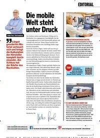 Titelbild der Ausgabe 3/2022 von Die mobile Welt steht unter Druck. Zeitschriften als Abo oder epaper bei United Kiosk online kaufen.